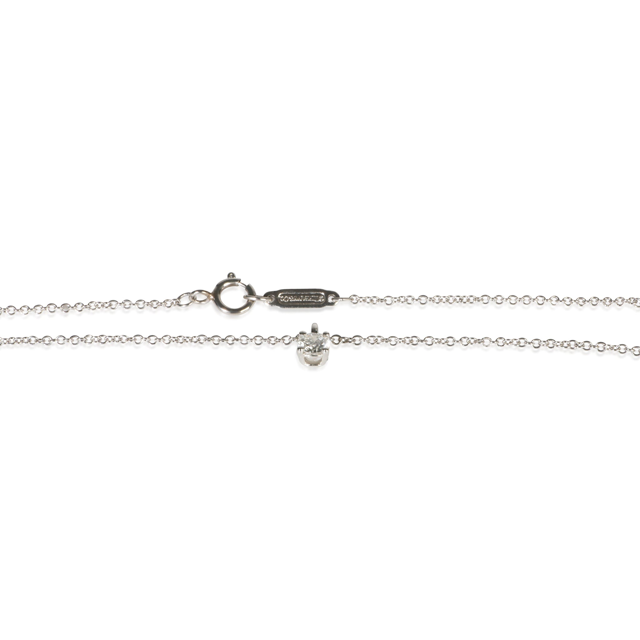 Platinum Diamond Solitaire Pendant
