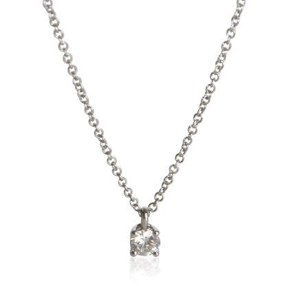 Platinum Diamond Solitaire Pendant