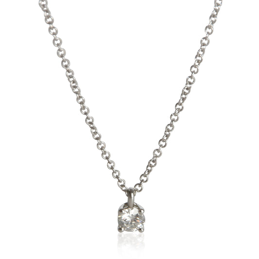Platinum Diamond Solitaire Pendant