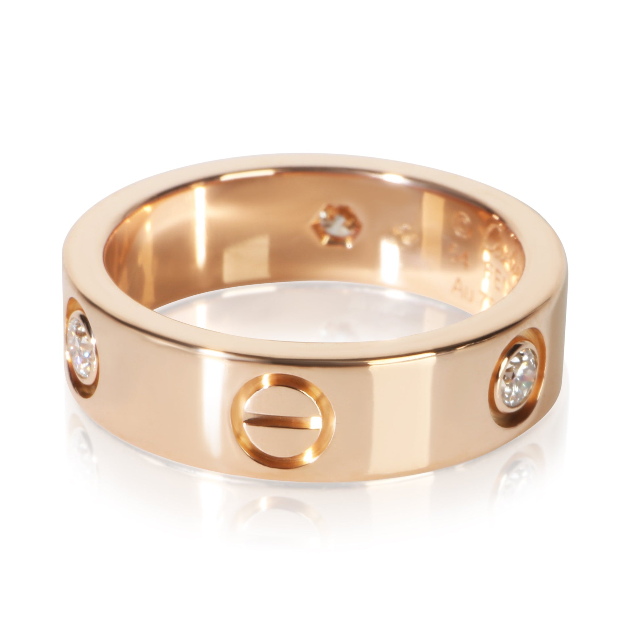 Rose Gold Diamond Love Ring