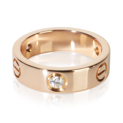 Rose Gold Diamond Love Ring