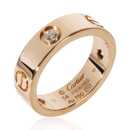 Rose Gold Diamond Love Ring
