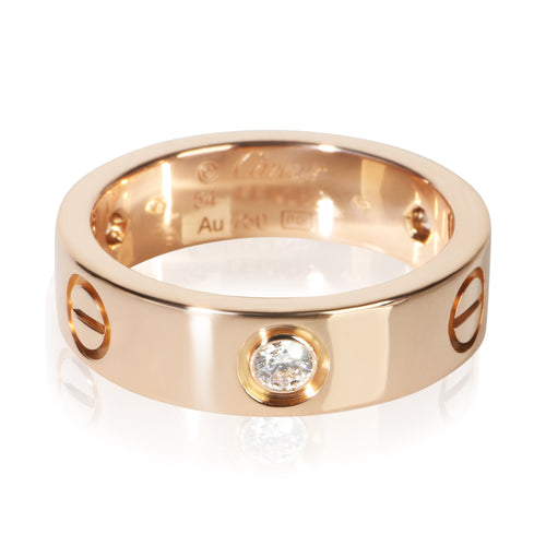 Rose Gold Diamond Love Ring