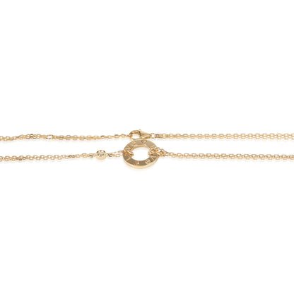Yellow Gold Diamond Love Necklace