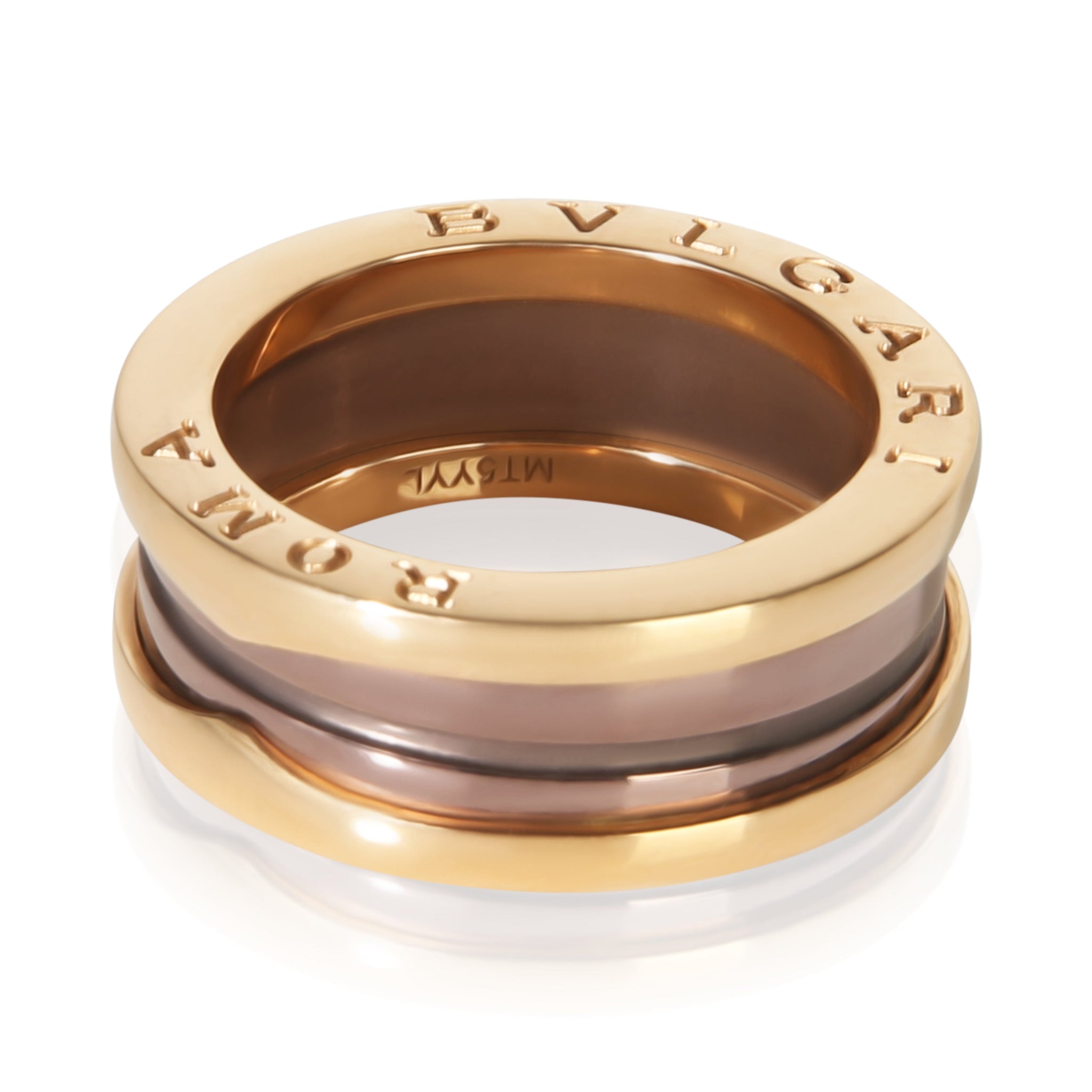 Rose Gold & Bronze Metal B.zero1 Ring