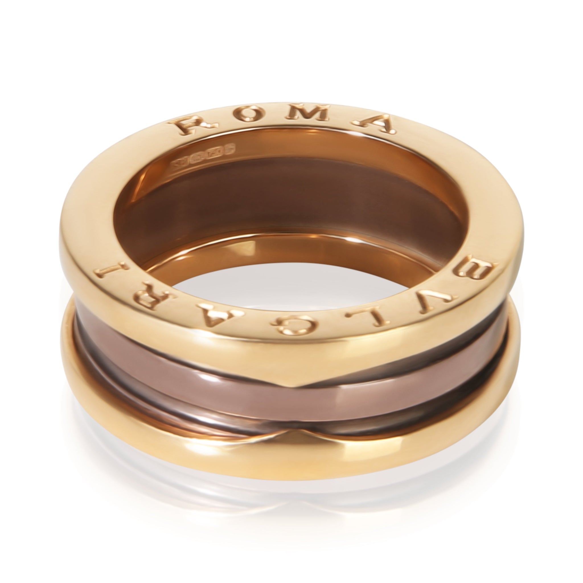 Rose Gold & Bronze Metal B.zero1 Ring