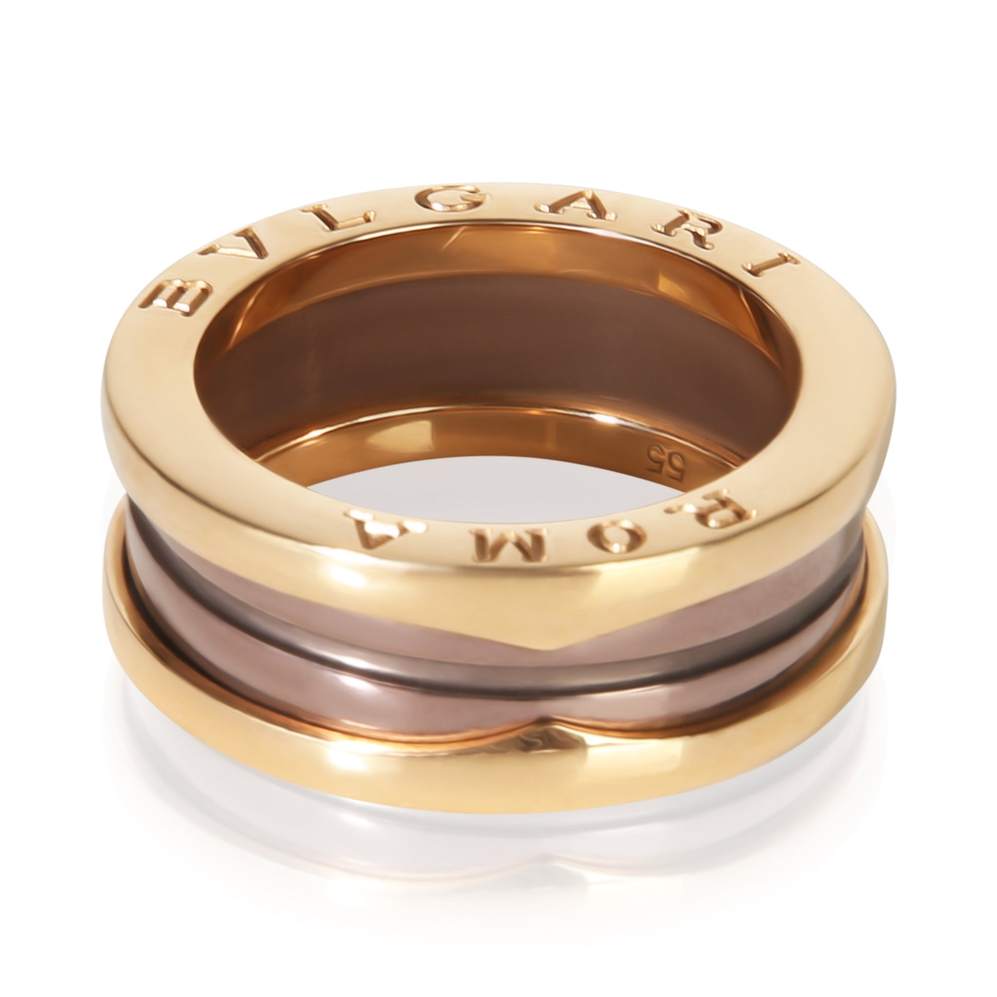 Rose Gold & Bronze Metal B.zero1 Ring