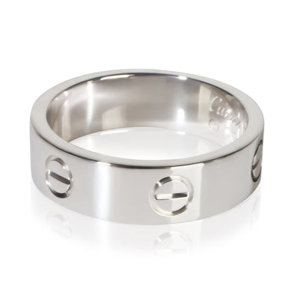 White Gold Love Ring