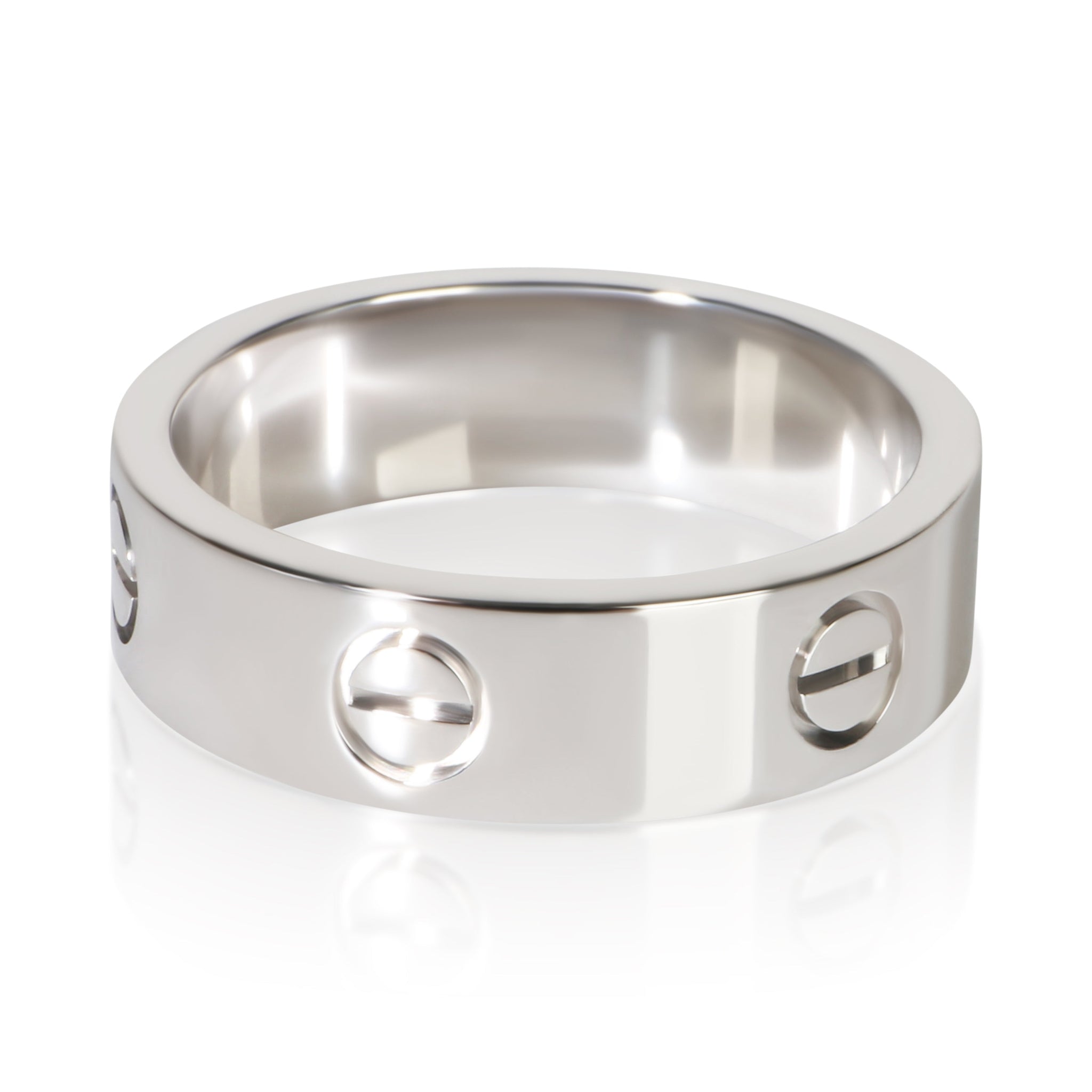 White Gold Love Ring
