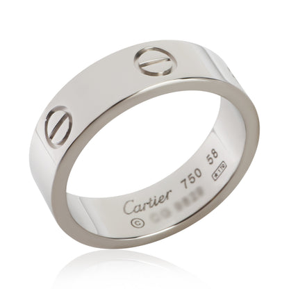 White Gold Love Ring