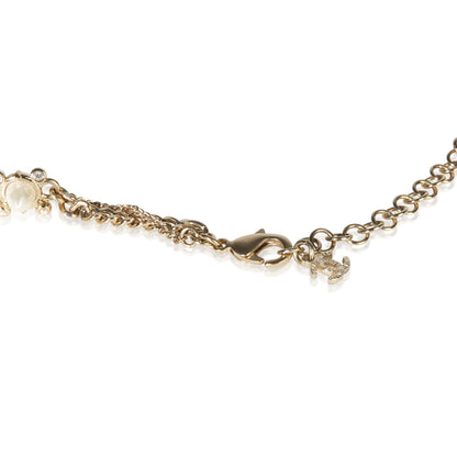Gold-Plated 2022 Faux Pearl Studded Necklace