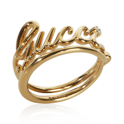 Gold-Plated Script Ring