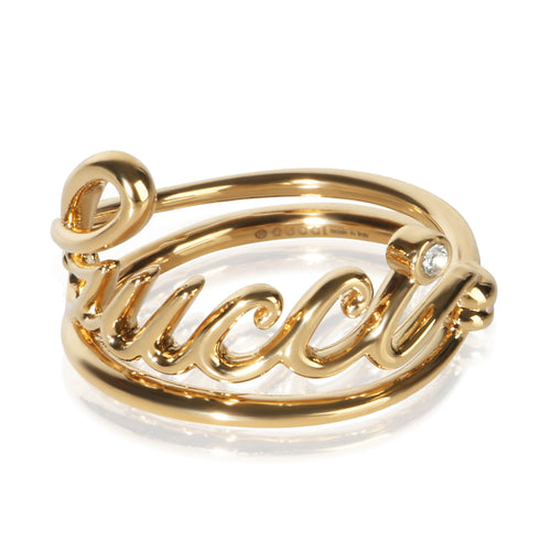 Gold-Plated Script Ring