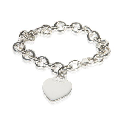 Sterling Silver Heart Charm Bracelet