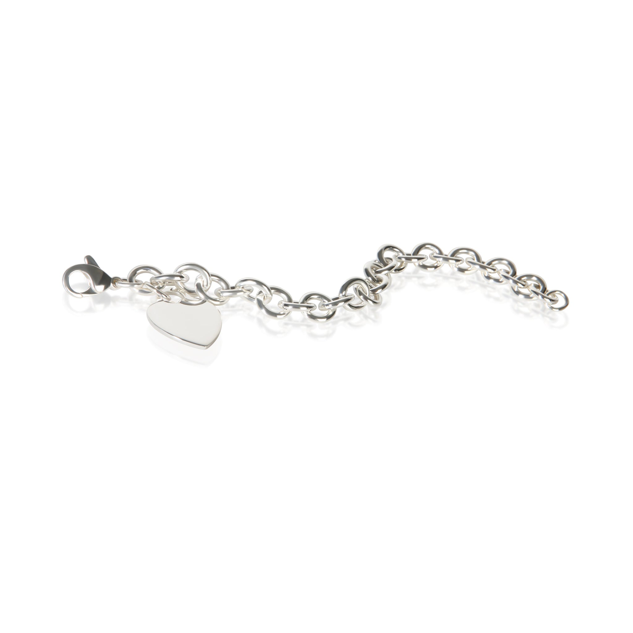 Sterling Silver Heart Charm Bracelet