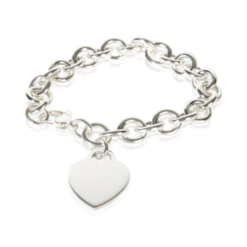 Sterling Silver Heart Charm Bracelet