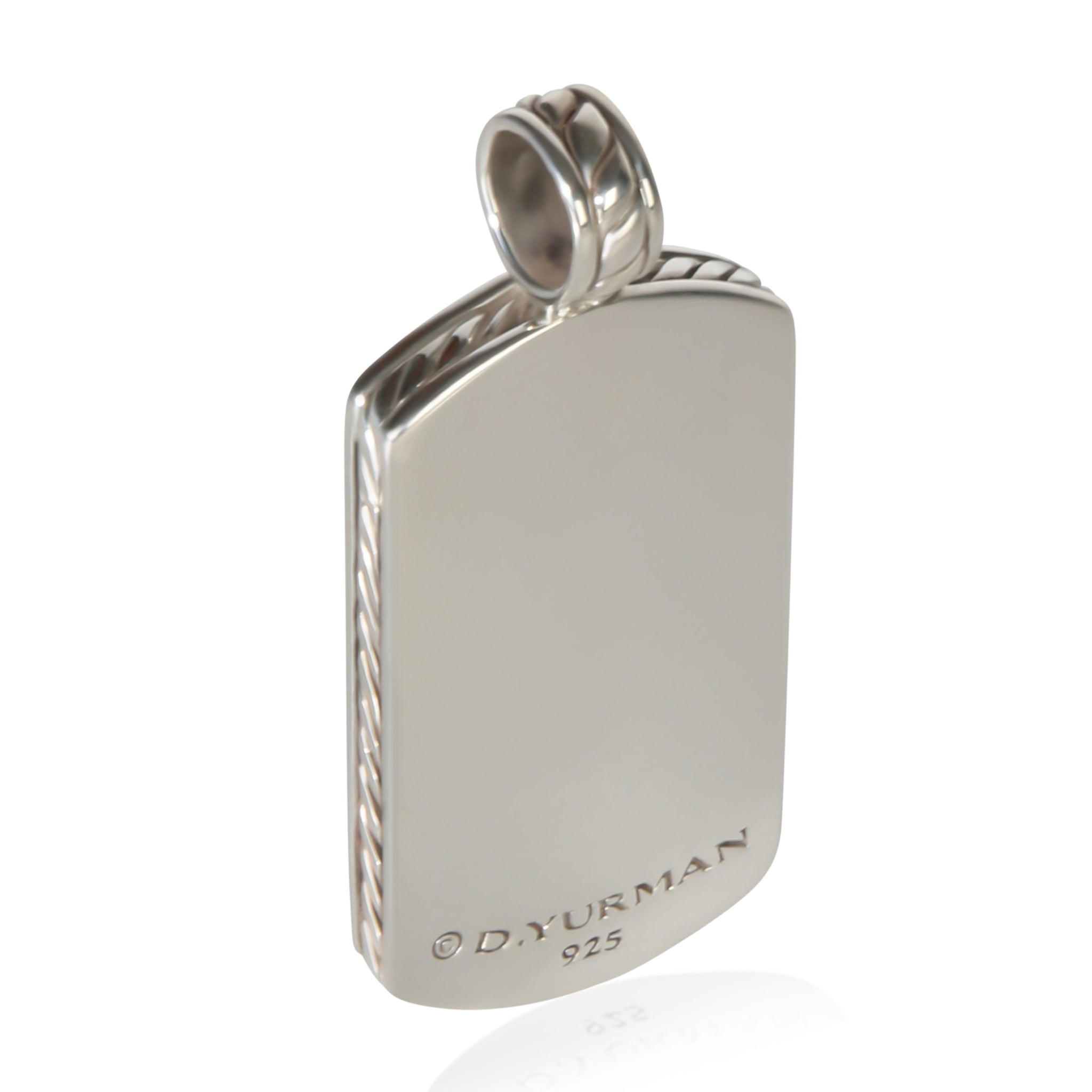 Sterling Silver Tag Pendant