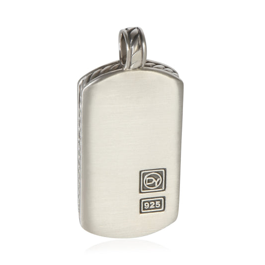 Sterling Silver Tag Pendant