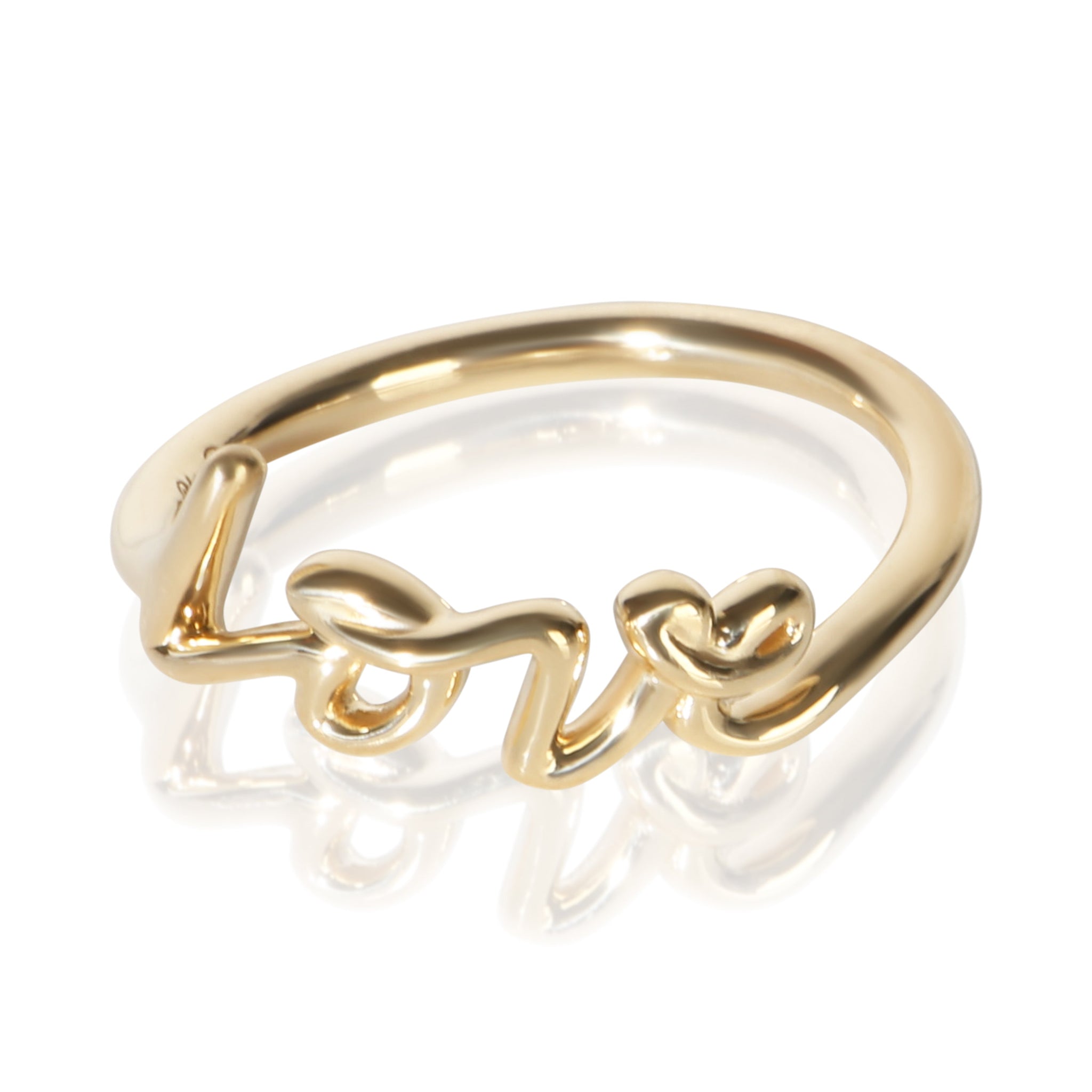 Yellow Gold Paloma Picasso Graffiti Love Ring