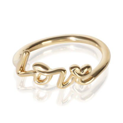 Yellow Gold Paloma Picasso Graffiti Love Ring