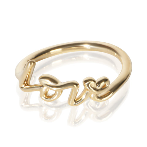Yellow Gold Paloma Picasso Graffiti Love Ring