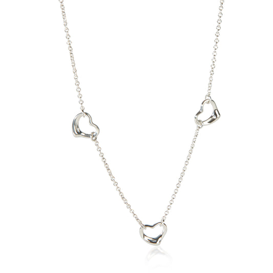 Sterling Silver Elsa Peretti Open Heart Necklace