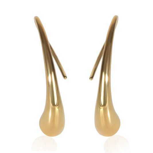 Yellow Gold Elsa Peretti Teardrop Earrings