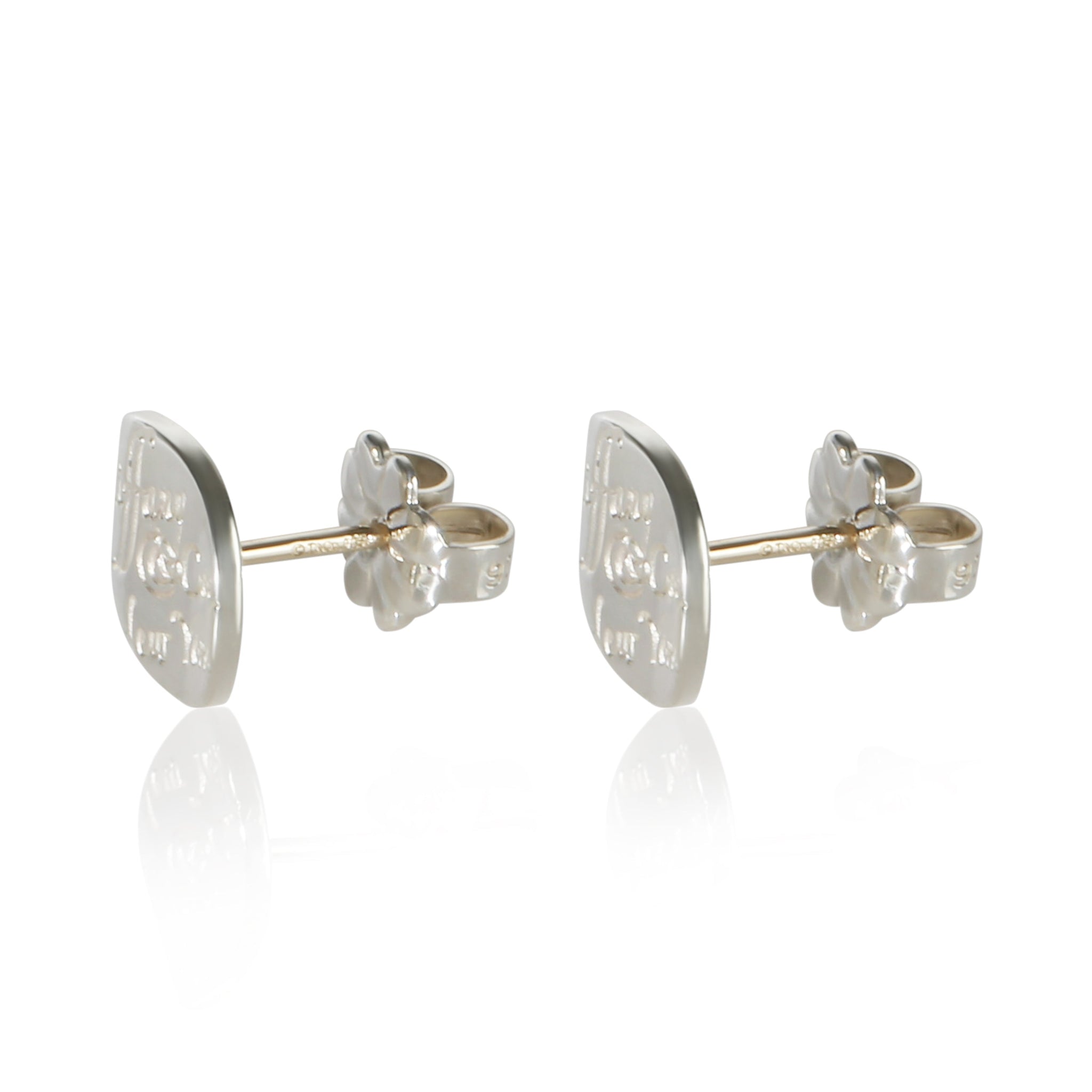 Sterling Silver Notes Stud Earrings