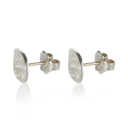 Sterling Silver Notes Stud Earrings