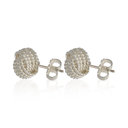 Sterling Silver Knot Earrings