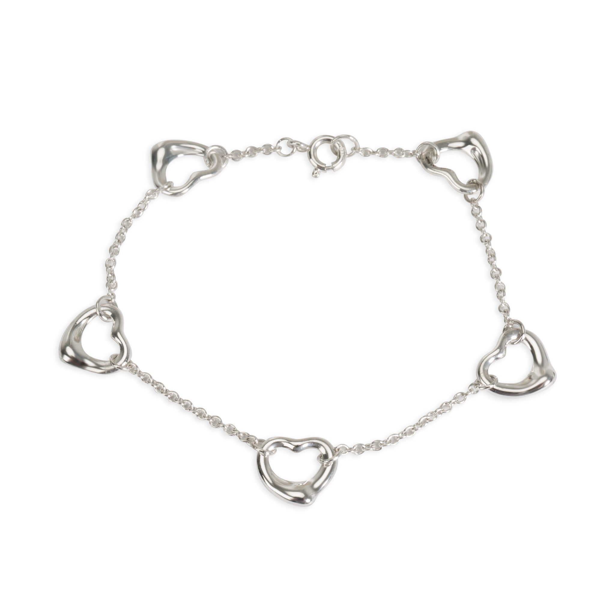 Sterling Silver Elsa Peretti Open Heart Bracelet