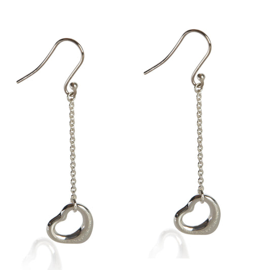 Sterling Silver Elsa Peretti Open Heart Earrings