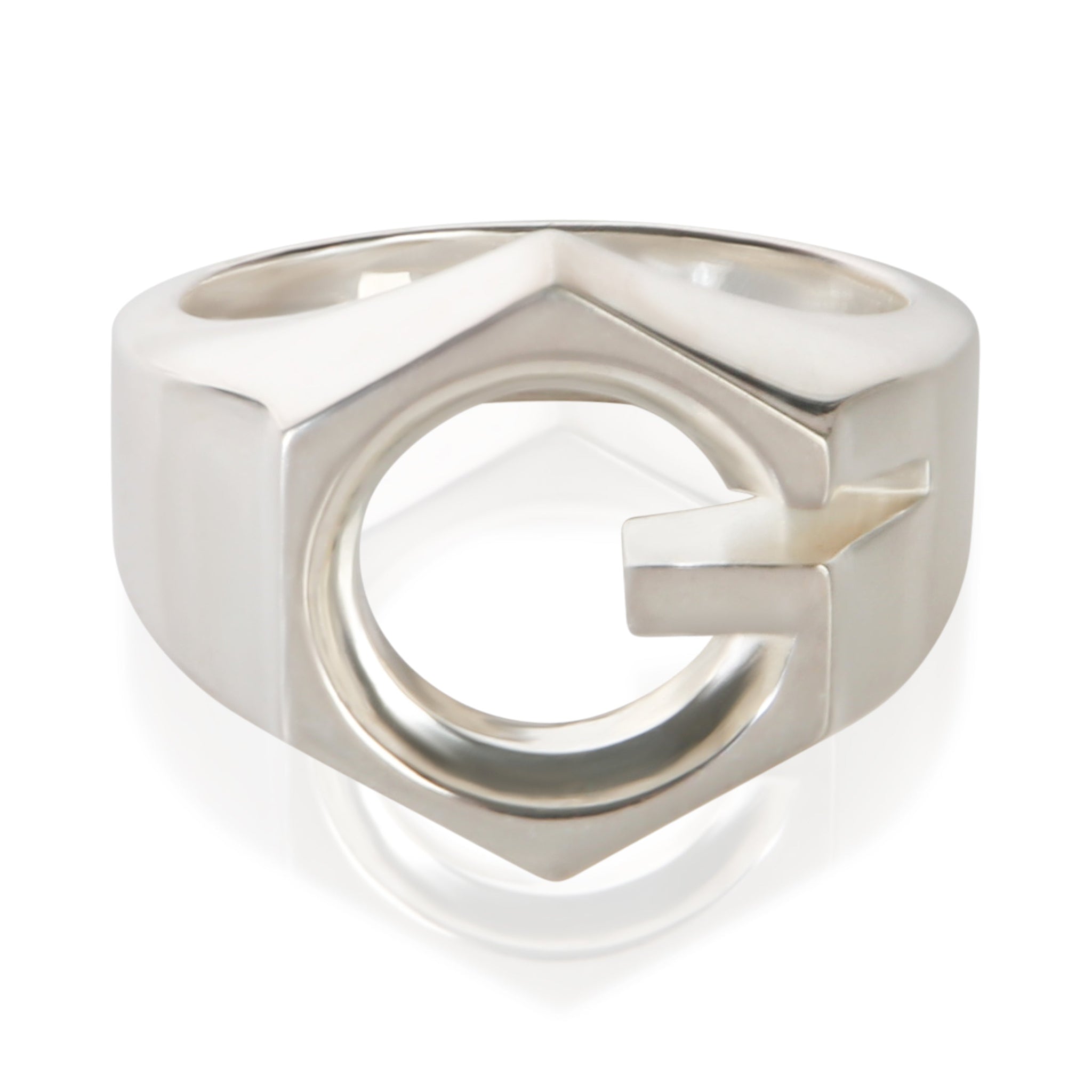 Sterling Silver G Cube Ring