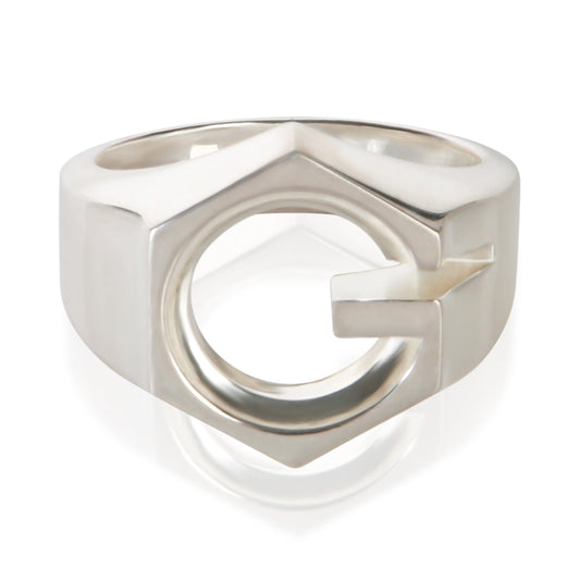 Sterling Silver G Cube Ring