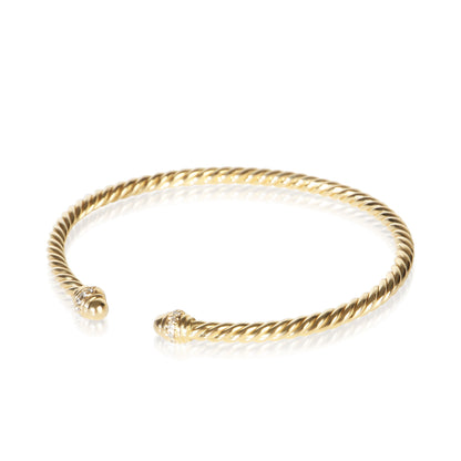 Yellow Gold Diamond Cablespira Bracelet