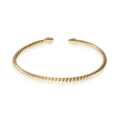 Yellow Gold Diamond Cablespira Bracelet