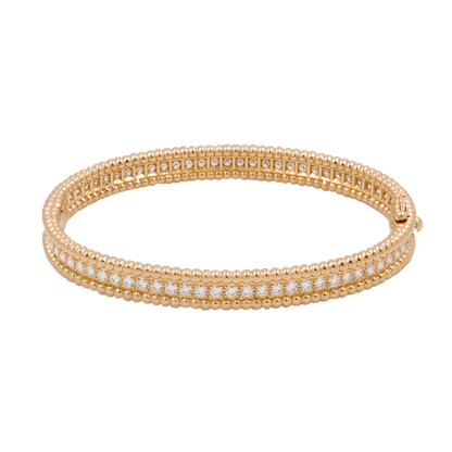 18K White-Yellow Gold Bujukan Diamond Bangle