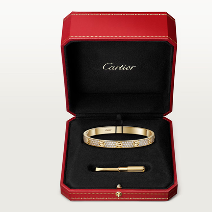 Cartier Love Diamond Bangle fully encrusted with diamonds LOVE bracelet, classic model, paved