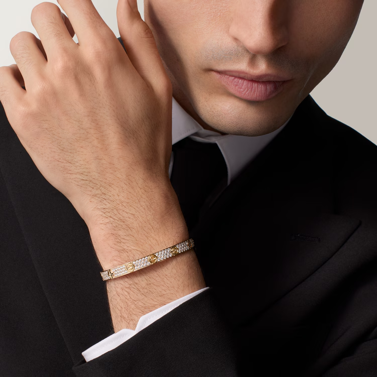 Cartier Love Diamond Bangle fully encrusted with diamonds LOVE bracelet, classic model, paved