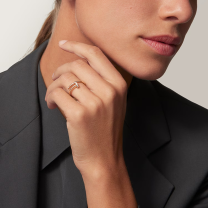 Juste un Clou ring, small model, diamonds