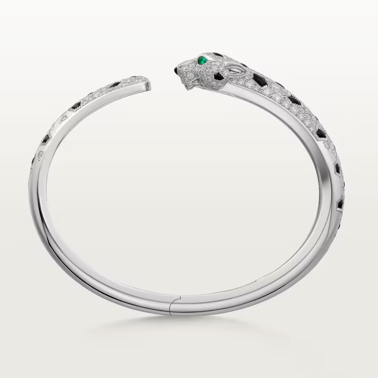 Panthère de Cartier bracelet, medium model, half-paved