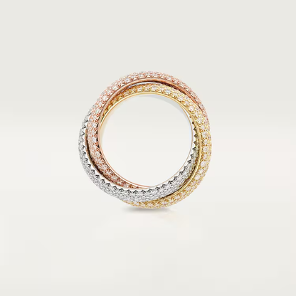 Trinity ring, large model, paved