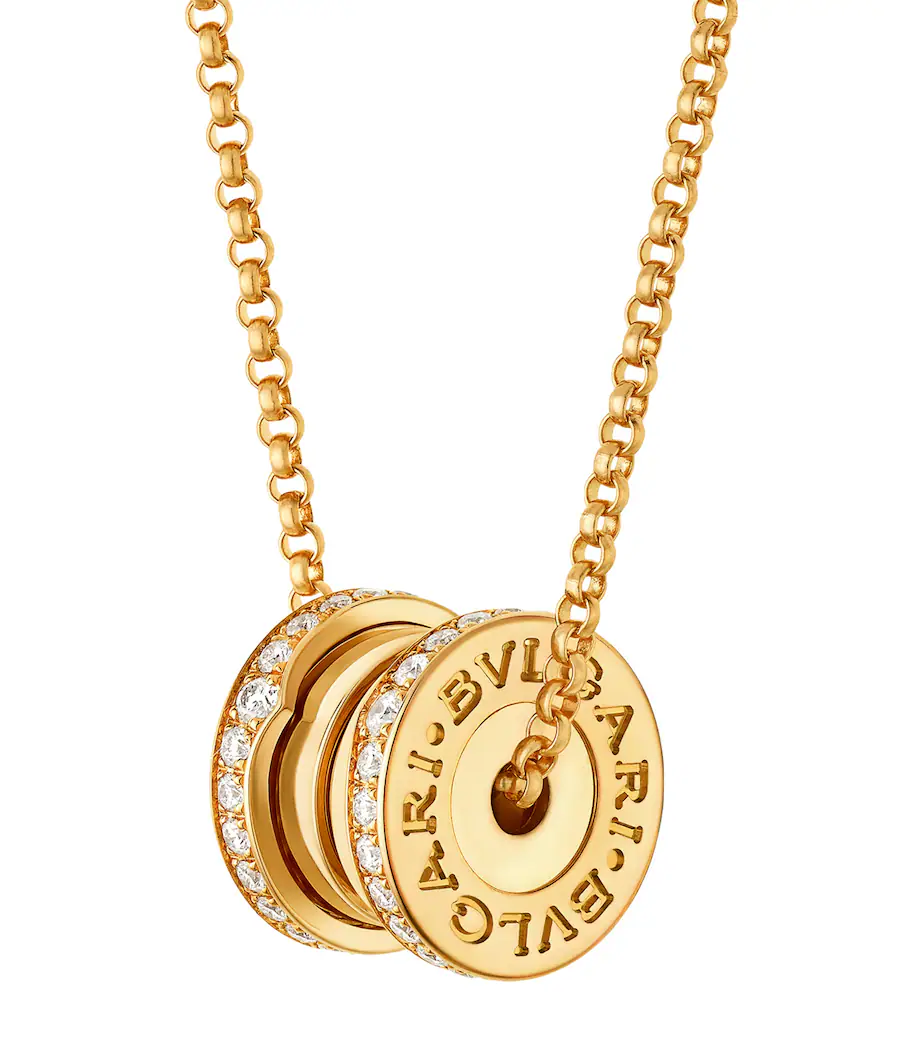 BULGARI  B.zero1 18K Rose Gold & Diamond Pendant Necklace