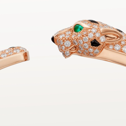 Panthère de Cartier bracelet, medium model, half-paved