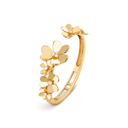 Frivole bracelet, 7 flowers, medium model