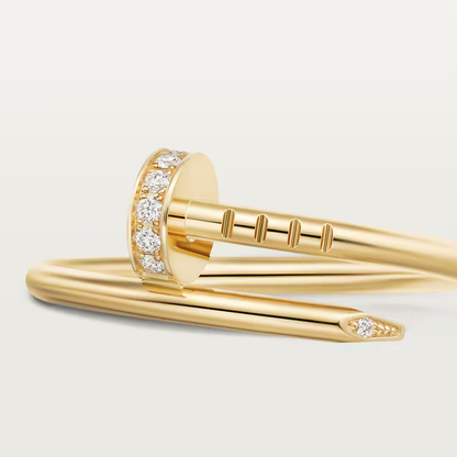 Juste un Clou ring, small model, diamonds