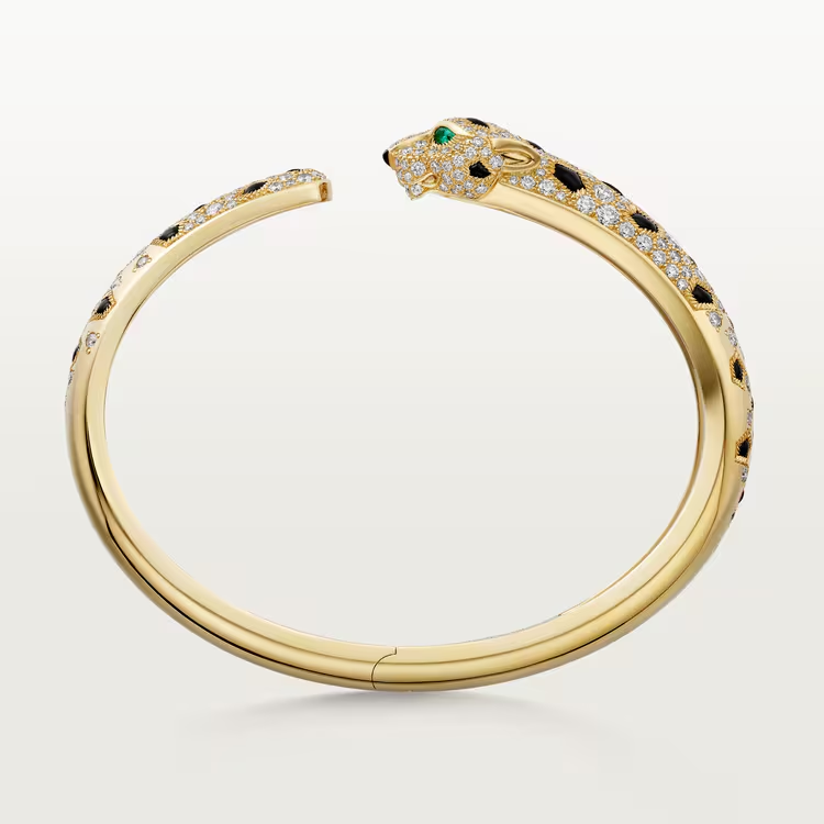 Panthère de Cartier bracelet, medium model, half-paved