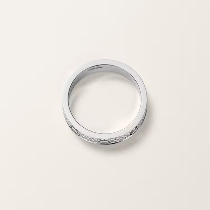 Cartier Rose Gold and Diamond-Paved LOVE Wedding Band