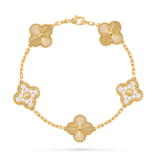 Vintage Alhambra bracelet, 5 motifs