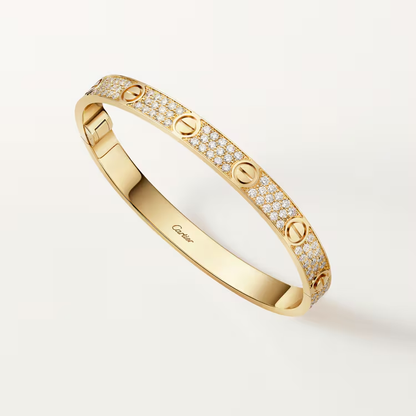 Cartier Love Diamond Bangle fully encrusted with diamonds LOVE bracelet, classic model, paved